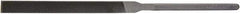 Grobet - 8-1/2" Needle Precision Swiss Pattern Hand File - 3/8" Width Diam x 1/8" Thick, Handle - Apex Tool & Supply