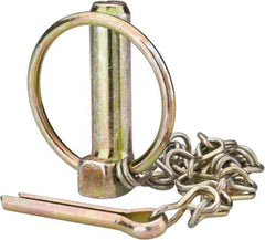 Made in USA - Lynch Pins Pin Diameter (Inch): 7/16 Usable Length (Inch): 1-9/16 - Apex Tool & Supply