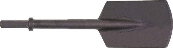 Ingersoll-Rand - 5-1/2" Head Width, 16" OAL, 0.7" Shank Diam, Spade Chisel - Hex Drive, Hex Shank, Steel - Apex Tool & Supply
