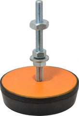 Mason Ind. - 5/8-11 Bolt Thread, 6.88" Wide Standard Deflection Stud Mount Leveling Pad & Mount - 6,000 Max Lb Capacity, 6-3/4" Base Diam - Apex Tool & Supply
