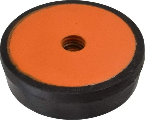 Mason Ind. - 1/2-13 Bolt Thread, 3" Wide Standard Deflection Stud Mount Leveling Pad & Mount - 500 Max Lb Capacity, 3" Base Diam - Apex Tool & Supply