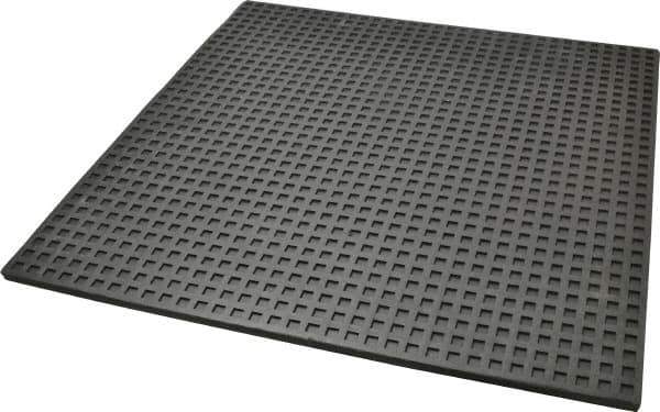Mason Ind. - 18" Long x 18" Wide x 5/16" Thick, Nitrile, Machinery Leveling Pad & Mat - Black - Apex Tool & Supply