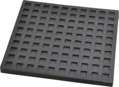 Mason Ind. - 6" Long x 6" Wide x 5/16" Thick, Nitrile, Machinery Leveling Pad & Mat - Black - Apex Tool & Supply
