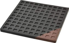 Mason Ind. - 6" Long x 6" Wide x 5/16" Thick, Nitrile, Machinery Leveling Pad & Mat - Brown - Apex Tool & Supply