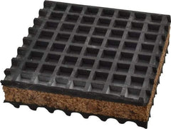 Mason Ind. - 4" Long x 4" Wide x 1" Thick, Neoprene ans Cork, Machinery Leveling Pad & Mat - Apex Tool & Supply