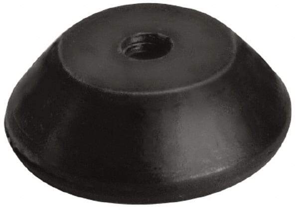 Mason Ind. - 1/2-13 Bolt Thread, 2-1/4" Wide Tapped Mount Leveling Pad & Mount - 250 Max Lb Capacity, 2-1/4" Base Diam - Apex Tool & Supply