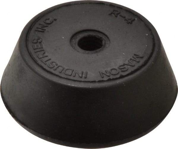 Mason Ind. - 3/8-16 Bolt Thread, 2-1/4" Wide Tapped Mount Leveling Pad & Mount - 250 Max Lb Capacity, 2-1/4" Base Diam - Apex Tool & Supply