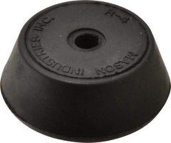 Mason Ind. - 3/8-16 Bolt Thread, 2-1/4" Wide Tapped Mount Leveling Pad & Mount - 250 Max Lb Capacity, 2-1/4" Base Diam - Apex Tool & Supply