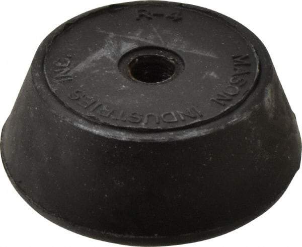 Mason Ind. - 3/8-16 Bolt Thread, 2-1/4" Wide Tapped Mount Leveling Pad & Mount - 400 Max Lb Capacity, 2-1/4" Base Diam - Apex Tool & Supply