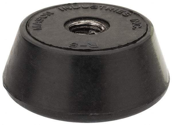 Mason Ind. - 1/2-13 Bolt Thread, 2-1/4" Wide Tapped Mount Leveling Pad & Mount - 1,000 Max Lb Capacity, 2-1/4" Base Diam - Apex Tool & Supply