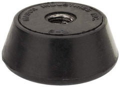Mason Ind. - 1/2-13 Bolt Thread, 2-1/4" Wide Tapped Mount Leveling Pad & Mount - 1,000 Max Lb Capacity, 2-1/4" Base Diam - Apex Tool & Supply