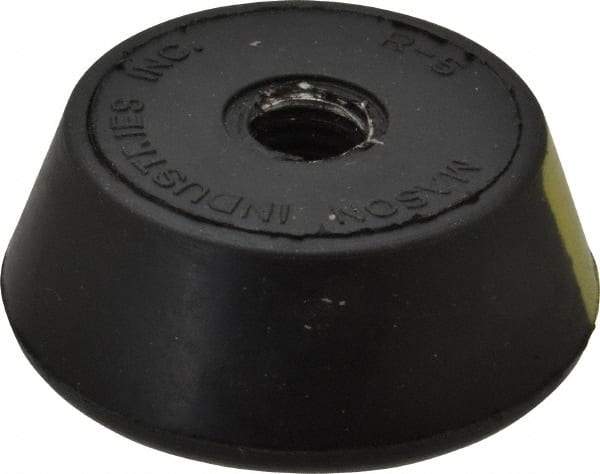 Mason Ind. - 1/2-13 Bolt Thread, 2-1/4" Wide Tapped Mount Leveling Pad & Mount - 400 Max Lb Capacity, 2-1/4" Base Diam - Apex Tool & Supply