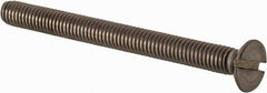 Value Collection - M3.5x0.60 Metric Coarse, 40mm OAL Slotted Drive Machine Screw - Flat Head, Grade 18-8 & A2 Stainless Steel, Uncoated, Without Washer - Apex Tool & Supply