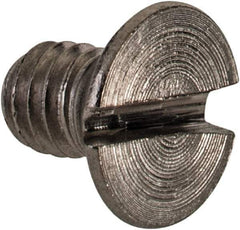 Value Collection - M4x0.70 Metric Coarse, 6mm OAL Slotted Drive Machine Screw - Flat Head, Grade 18-8 & A2 Stainless Steel, Uncoated, Without Washer - Apex Tool & Supply