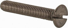 Value Collection - M4x0.70 Metric Coarse, 25mm OAL Slotted Drive Machine Screw - Flat Head, Grade 18-8 & A2 Stainless Steel, Uncoated, Without Washer - Apex Tool & Supply