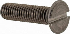 Value Collection - M5x0.80 Metric Coarse, 20mm OAL Slotted Drive Machine Screw - Flat Head, Grade 18-8 & A2 Stainless Steel, Uncoated, Without Washer - Apex Tool & Supply