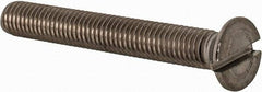 Value Collection - M5x0.80 Metric Coarse, 40mm OAL Slotted Drive Machine Screw - Flat Head, Grade 18-8 & A2 Stainless Steel, Uncoated, Without Washer - Apex Tool & Supply
