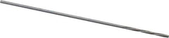 Magafor - 0.5994mm Solid Carbide 4 Flute Chucking Reamer - Spiral Flute, 0.0236" Straight Shank, 9/32" Flute Length, 1-5/16" OAL - Apex Tool & Supply