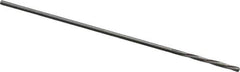 Magafor - 0.6502mm Solid Carbide 4 Flute Chucking Reamer - Spiral Flute, 0.0256" Straight Shank, 9/32" Flute Length, 1-5/16" OAL - Apex Tool & Supply