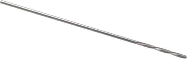 Magafor - #71 Solid Carbide 4 Flute Chucking Reamer - Spiral Flute, 0.026" Straight Shank, 9/32" Flute Length, 1-5/16" OAL - Apex Tool & Supply