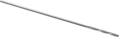 Magafor - #71 Solid Carbide 4 Flute Chucking Reamer - Spiral Flute, 0.026" Straight Shank, 9/32" Flute Length, 1-5/16" OAL - Apex Tool & Supply