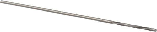 Magafor - 0.6706mm Solid Carbide 4 Flute Chucking Reamer - Spiral Flute, 0.0264" Straight Shank, 9/32" Flute Length, 1-5/16" OAL - Apex Tool & Supply