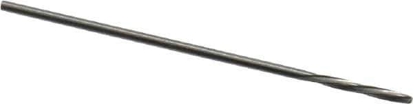 Magafor - 0.8509mm Solid Carbide 4 Flute Chucking Reamer - Spiral Flute, 0.0335" Straight Shank, 9/32" Flute Length, 1-5/16" OAL - Apex Tool & Supply