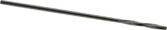 Magafor - 0.9296mm Solid Carbide 4 Flute Chucking Reamer - Spiral Flute, 0.0366" Straight Shank, 9/32" Flute Length, 1-5/16" OAL - Apex Tool & Supply