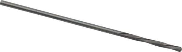 Magafor - 1.0998mm Solid Carbide 4 Flute Chucking Reamer - Spiral Flute, 0.0433" Straight Shank, 25/64" Flute Length, 1-9/16" OAL - Apex Tool & Supply