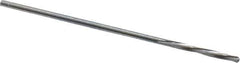 Magafor - 1.11mm Solid Carbide 4 Flute Chucking Reamer - Spiral Flute, 0.0437" Straight Shank, 25/64" Flute Length, 1-9/16" OAL - Apex Tool & Supply