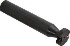 Cutting Tool Technologies - Shank Connection, 1/4" Cutting Width, 1/4" Depth of Cut, 1" Cutter Diam, 1 Tooth Indexable Slotting Cutter - 3/4" Shank Diam, DSSC Toolholder, 1215 Insert, Neutral Cutting Direction - Apex Tool & Supply