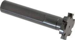 Cutting Tool Technologies - Shank Connection, 3/8" Cutting Width, 1/2" Depth of Cut, 2" Cutter Diam, 3 Tooth Indexable Slotting Cutter - 1" Shank Diam, DSSC Toolholder, 1312 Insert, Right Hand Cutting Direction - Apex Tool & Supply