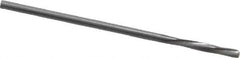 Magafor - 1.491mm Solid Carbide 4 Flute Chucking Reamer - Spiral Flute, 0.0587" Straight Shank, 25/64" Flute Length, 1-9/16" OAL - Apex Tool & Supply