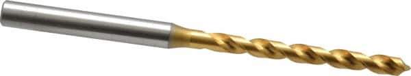 OSG - 11/64" 120° Vanadium High Speed Steel Jobber Drill - TiN Finish, Right Hand Cut, Spiral Flute, Straight Shank, 91mm OAL, Standard Point - Apex Tool & Supply