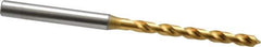 OSG - 11/64" 120° Vanadium High Speed Steel Jobber Drill - TiN Finish, Right Hand Cut, Spiral Flute, Straight Shank, 91mm OAL, Standard Point - Apex Tool & Supply