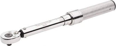 Proto - 1/4" Drive Micrometer Type Ratchet Head Torque Wrench - 10 In/Lb to 50 In/Lb Torque, 9-1/2" OAL - Apex Tool & Supply
