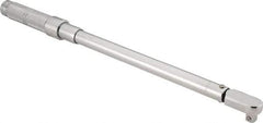 Proto - 1/2" Drive Micrometer Fixed Head Torque Wrench - 47 N/m to 210 N/m Torque, 21-1/8" OAL, 210 N/m Graduation, Ratchet Head - Apex Tool & Supply
