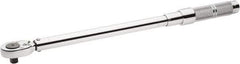 Proto - 1/2" Drive Micrometer Type Ratchet Head Torque Wrench - 47 N/m to 210 N/m Torque, 21-1/2" OAL, 1.36 N/m Graduation, Ratchet Head - Apex Tool & Supply