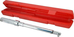 Proto - 3/8" Drive Micrometer Fixed Head Torque Wrench - 21 N/m to 116 N/m Torque, 15-13/64" OAL, 116 N/m Graduation - Apex Tool & Supply