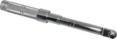 Proto - 3/8" Drive Micrometer Fixed Head Torque Wrench - 40 In/Lb to 200 In/Lb Torque, 11-45/64" OAL, 0.11 N/m Graduation, Ratchet Head - Apex Tool & Supply