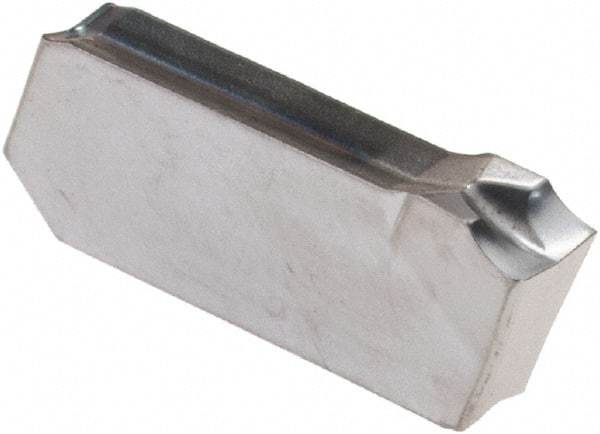 Iscar - 3J4GIM Grade IC328, 3mm Cutting Width Carbide Grooving Insert - Right Hand, 0.22mm Corner Radius, TiCN Finish - Apex Tool & Supply