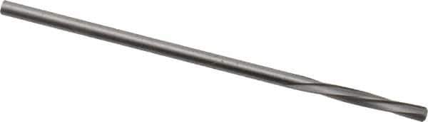 Magafor - 1.7602mm Solid Carbide 4 Flute Chucking Reamer - Spiral Flute, 0.0693" Straight Shank, 7/16" Flute Length, 1-31/32" OAL - Apex Tool & Supply