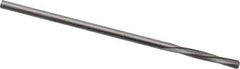 Magafor - 1.7602mm Solid Carbide 4 Flute Chucking Reamer - Spiral Flute, 0.0693" Straight Shank, 7/16" Flute Length, 1-31/32" OAL - Apex Tool & Supply