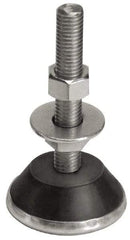 Mason Ind. - 1/2-13 Bolt Thread, 2-1/4" Wide Mount with Glide Cup & Leveling Stud - 400 Max Lb Capacity, 2-1/4" Base Diam - Apex Tool & Supply