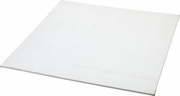 Made in USA - 12" Long, 12" Wide, 1/8" Thick, Silicone Rubber Foam Sheet - 35 to 45 Durometer, White, -20 to 500°F, 640 psi Tensile Strength, Plain Backing, Stock Length - Apex Tool & Supply
