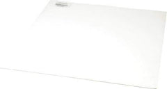 Made in USA - 12" Long, 12" Wide, 0.031" Thick, Silicone Rubber Foam Sheet - 35 to 45 Durometer, White, -20 to 500°F, 640 psi Tensile Strength, Adhesive Backing, Stock Length - Apex Tool & Supply
