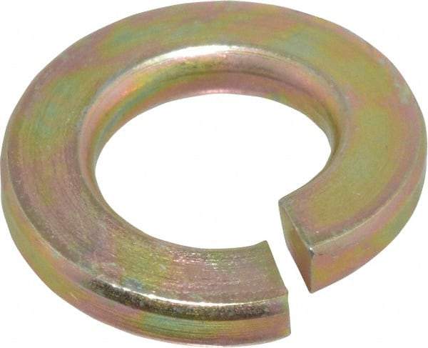 Value Collection - 5/16", 0.078" Thick Split Lock Washer - Grade 8 Alloy Steel, Zinc-Plated Finish, 0.314" Min ID, 0.322" Max ID, 0.489" Min OD, 0.583" Max OD - Apex Tool & Supply