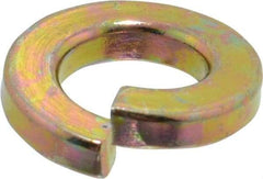 Value Collection - 3/8", 0.094" Thick Split Lock Washer - Grade 8 Alloy Steel, Zinc-Plated Finish, 0.377" Min ID, 0.385" Max ID, 0.586" Min OD, 0.68" Max OD - Apex Tool & Supply