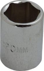 Proto - 1/2" Drive, Standard Hand Socket - 6 Points, 1-1/2" OAL, Chrome Finish - Apex Tool & Supply