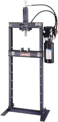 Dake - 10 Ton Hydraulic Shop Press - 10 Inch Stroke, 1 HP, Single Phase - Apex Tool & Supply